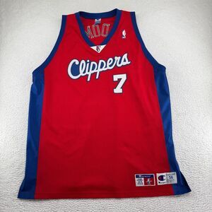VTG Champion Los Angeles Clippers Lamar Odom Jersey Mens 56 Red Sewn Authentic